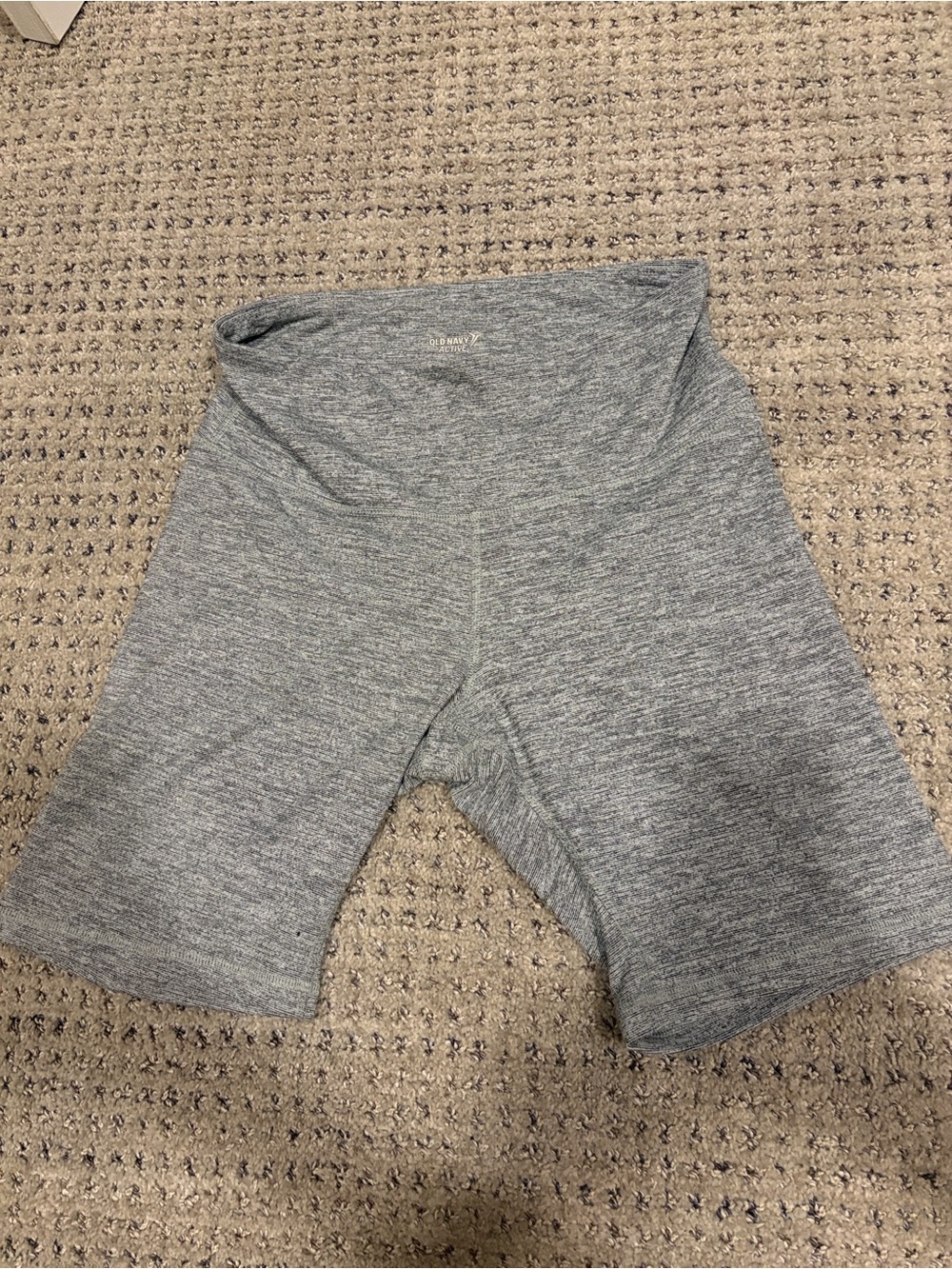 Old Navy Active Heather Gray Performance Bike Shorts